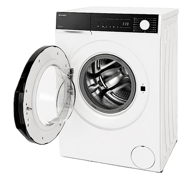 Sharp wasmachine met geopende deur